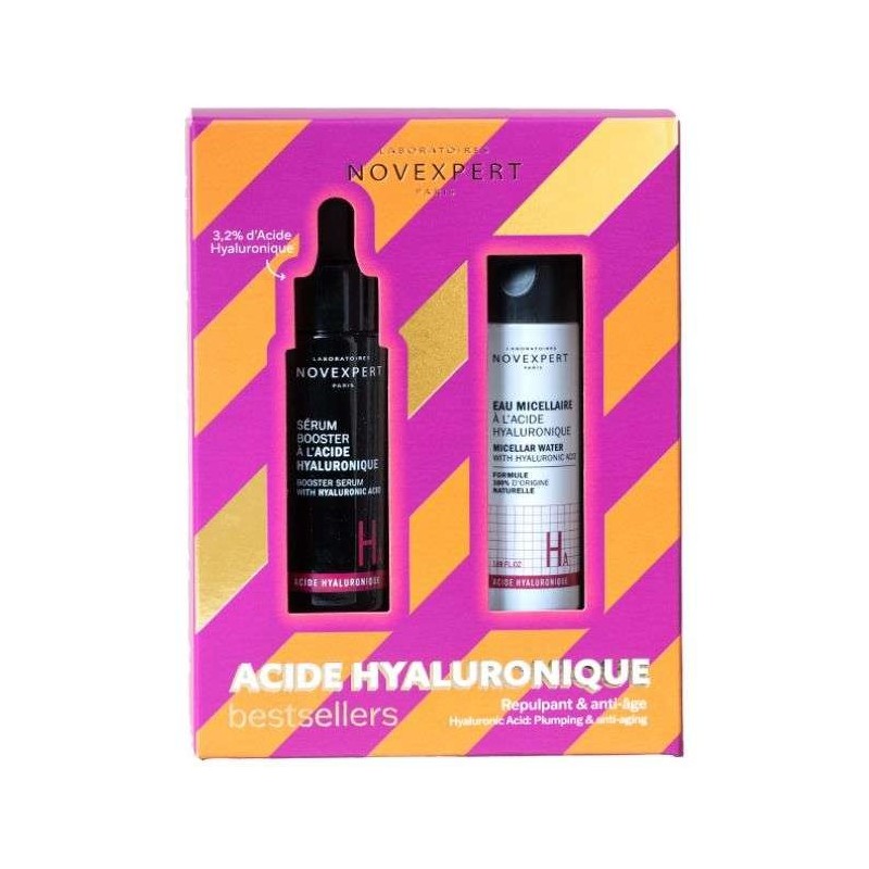 NOVEXPRET COFFRET ACIDE HYALUORONIQUE SERUM BOOSTER 30ML+ EAU MICELLAIRE 50ML OFFERTE
