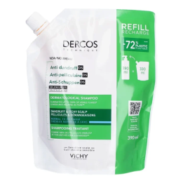 Vichy Dercos Shampooing Anti-Pelliculaire DS Cheveux Normaux à Gras Éco-Recharge - 390ml