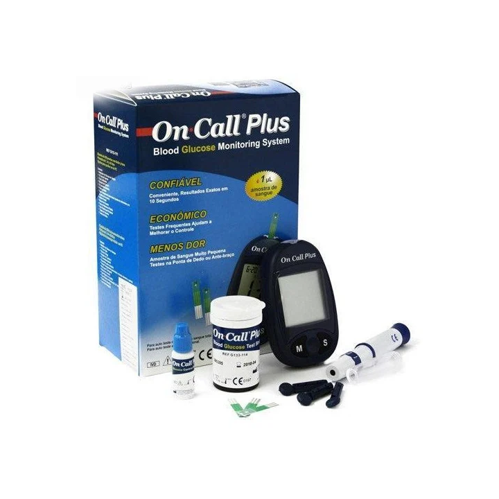 On-Call Plus Lecteur de Glycémie Kit Complet de Surveillance