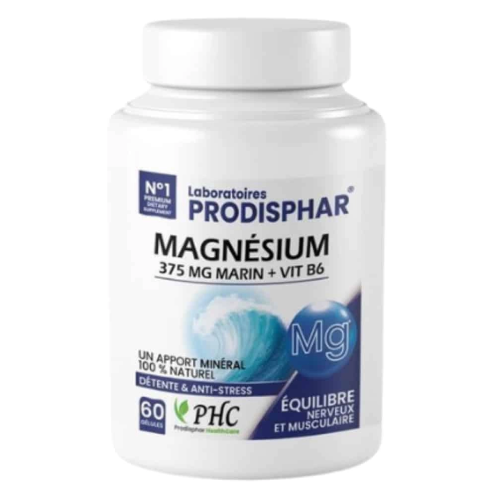 Prodisphar Magnésium Marin 375mg et Vitamine B6 - 60 Gélules