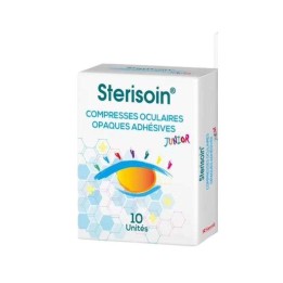 Sterisoin Compresses Oculaires Opaques Adhésives Junior - 10 Unités