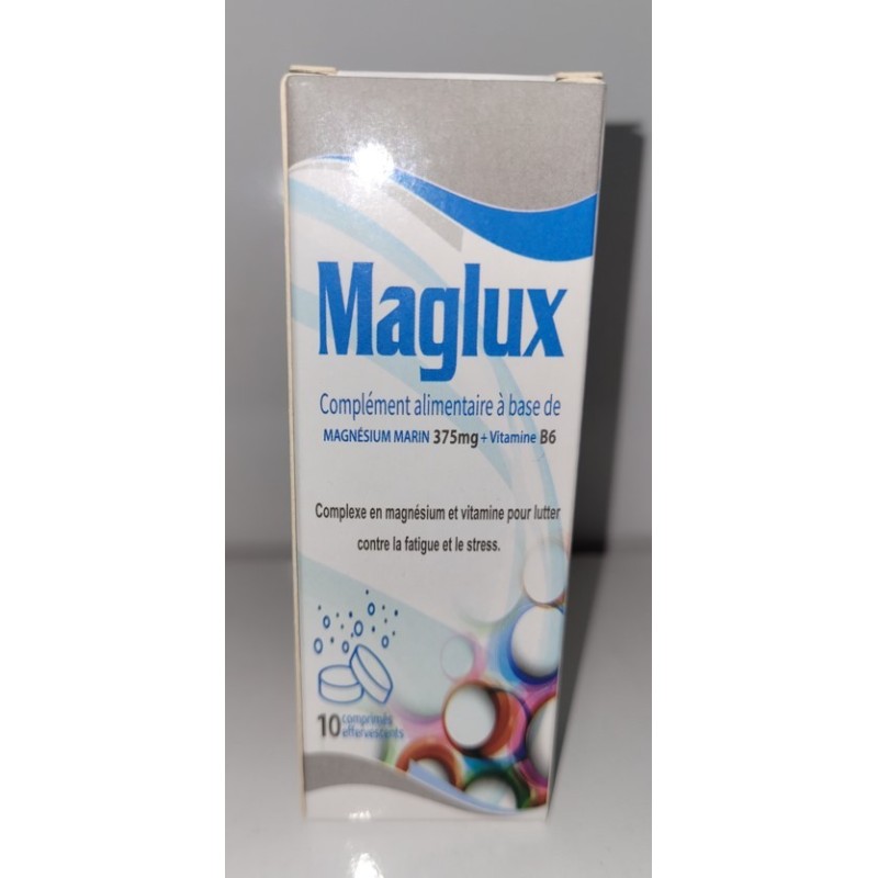 MAGLUX Magnésium Marin 375mg + Vitamine B6 10CP