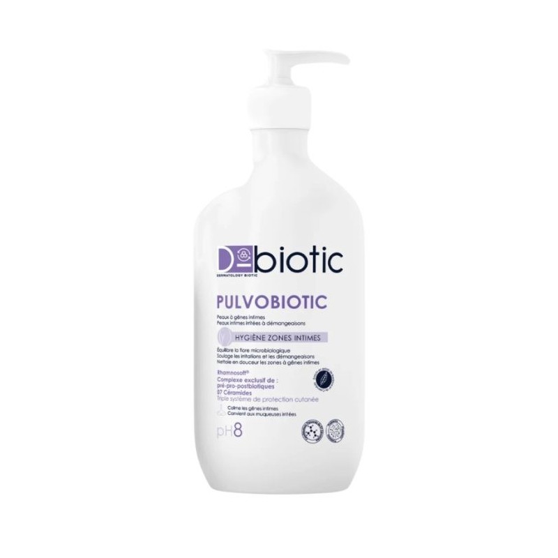 D-BIOTIC PULVOBIOTIC HYGIENE ZONE INTIME PH 8 PEAU IRRITE 500ML