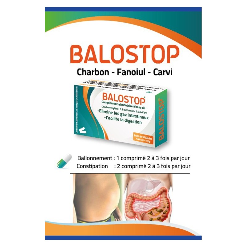 BALOSTOP charbon Fenouil Carvi