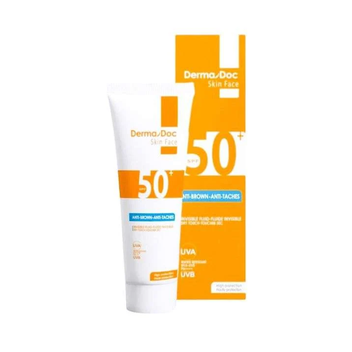 Dermadoc Skin Face Crème Solaire Anti-Taches SPF50+ Invisible - 50ml