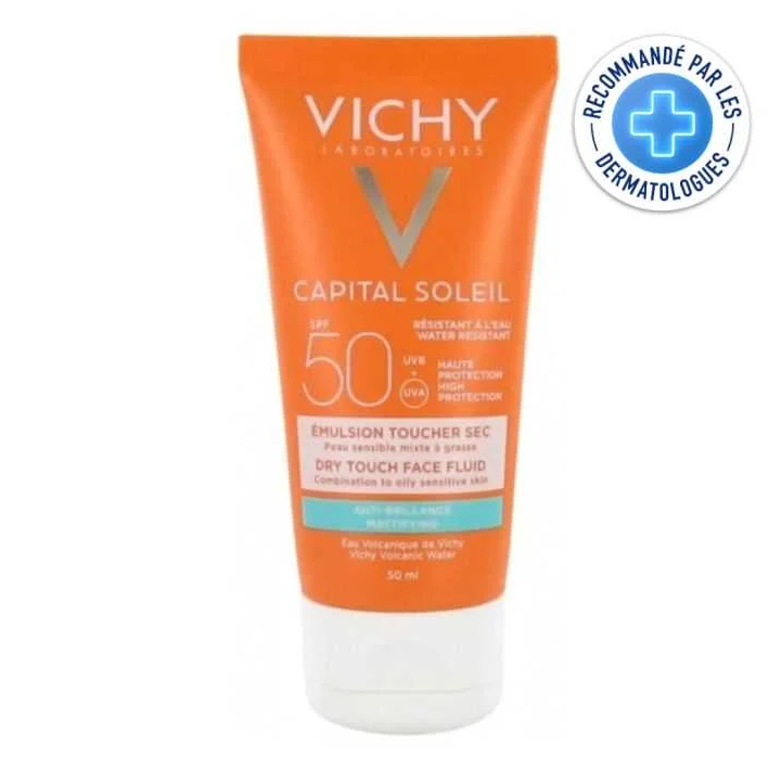 Vichy Capital Soleil Émulsion Protectrice Anti-Brillance SPF 50+ - 50ml