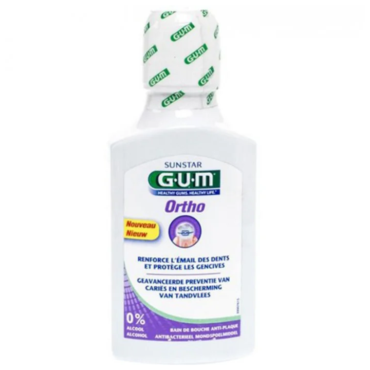 GUM Ortho Bain de Bouche Anti-Plaque (Réf 3090) - 300ml