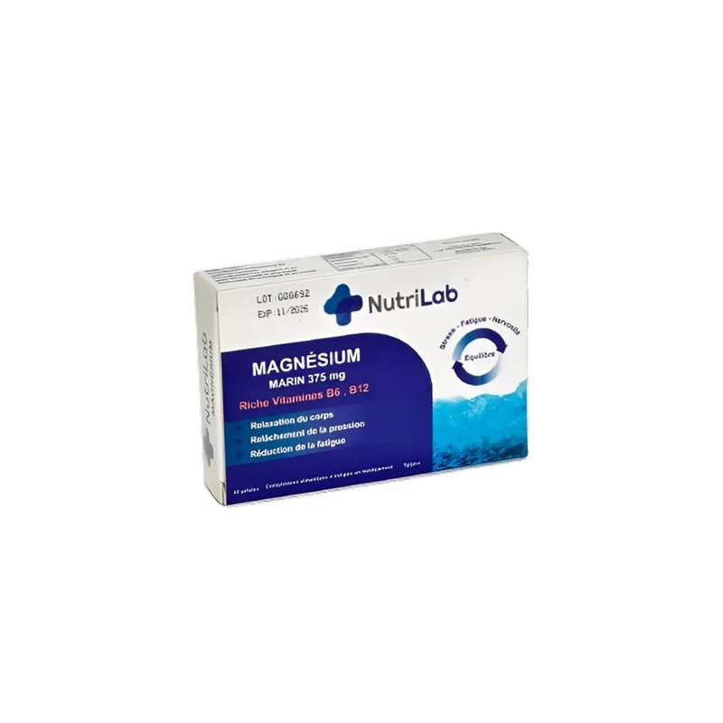 NUTRILAB Magnesium Marin 375mg 30 Gelules