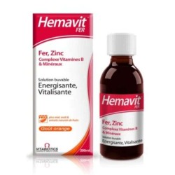 VITABIOTICS Hemavit Fer Complexes Vitamines B et Minéraux Liquide – 200ml