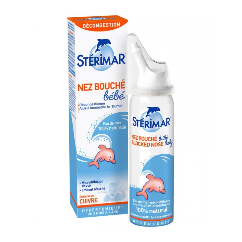 STERIMAR NEZ BOUCHE HYPERTONIQUE BEBE 50 ML