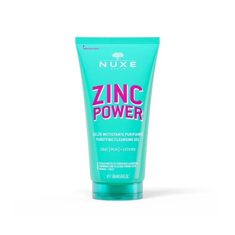 NUXE ZINC POWER GELEE NETTOYANTE PURIFIANTE 150 ML
