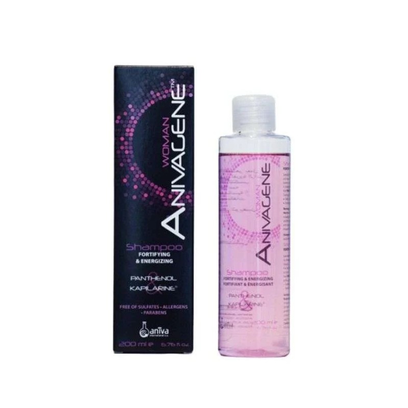 ANIVAGENE SHAMPOING FORTIFIANT ET ENERGISANT FEMME SANS SULFATE 200 ML