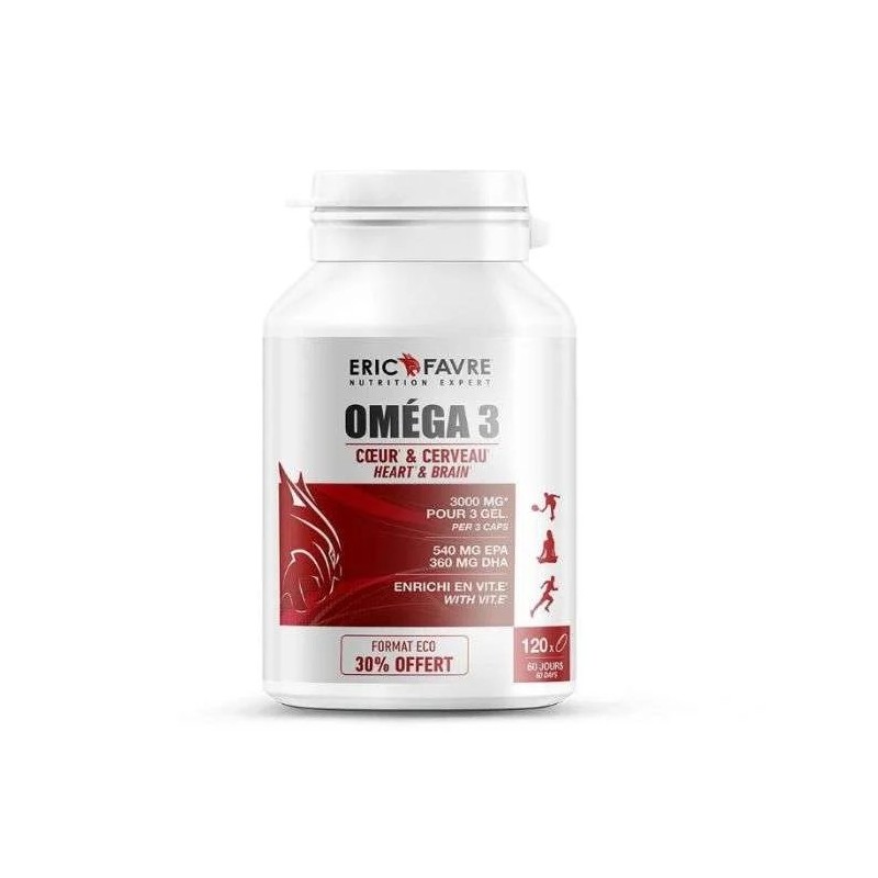 ERIC FAVRE OMEGA 3 COEUR ET CERVEAU 120 CAPSULES