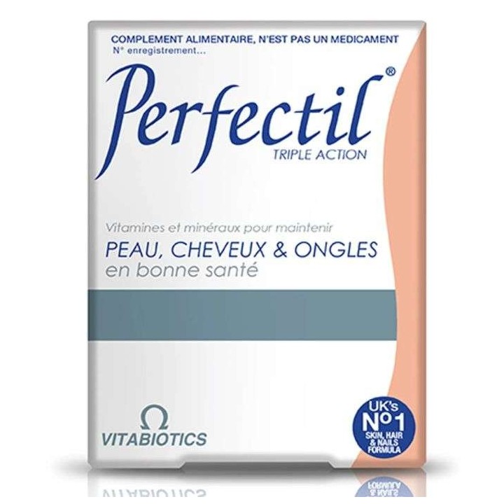 Perfectil Triple Action Beauté Peau, Cheveux et Ongles - 30 Comprimés