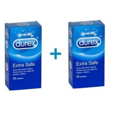 Pack Promo : Duopack 2 x 12 Préservatifs Durex Extra Safe (24 Préservatifs)