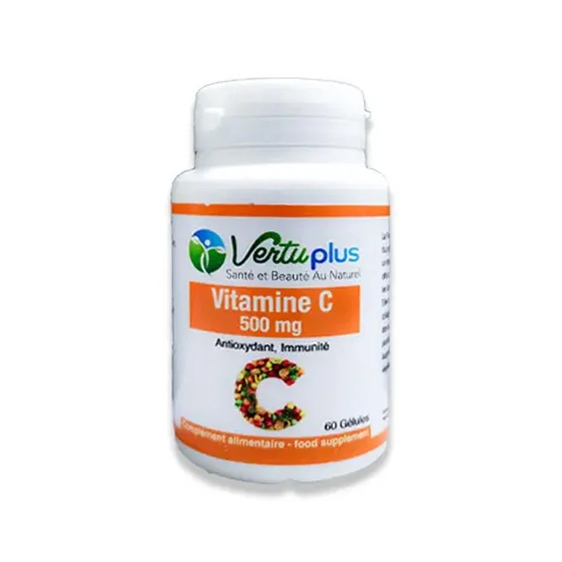 VERTU PLUS Vitamine C 500mg 60 Gélules VERTU PLUS Vitamine C 500mg 60 Gélules