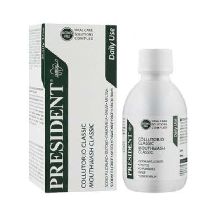 PresiDENT Classic Bain de Bouche Protection Quotidienne - 200ml
