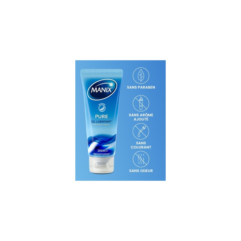 MANIX PURE Gel Lubrifiant Intime Hydratation et Douceur 200ml MANIX PURE Gel Lubrifiant Intime Hydratation et Douceur 200ml