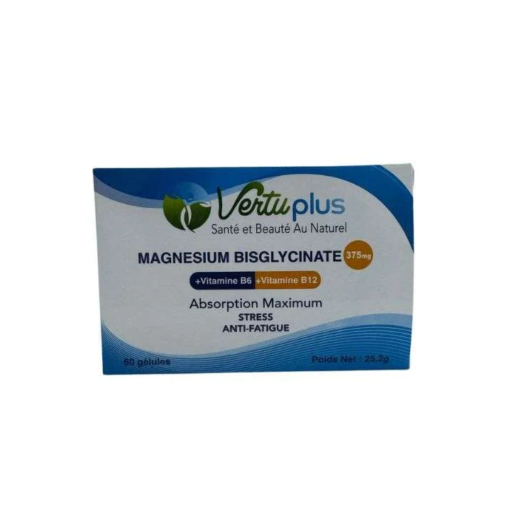 Vertuplus Magnésium Bisglycinate 375mg - 60 Gélules