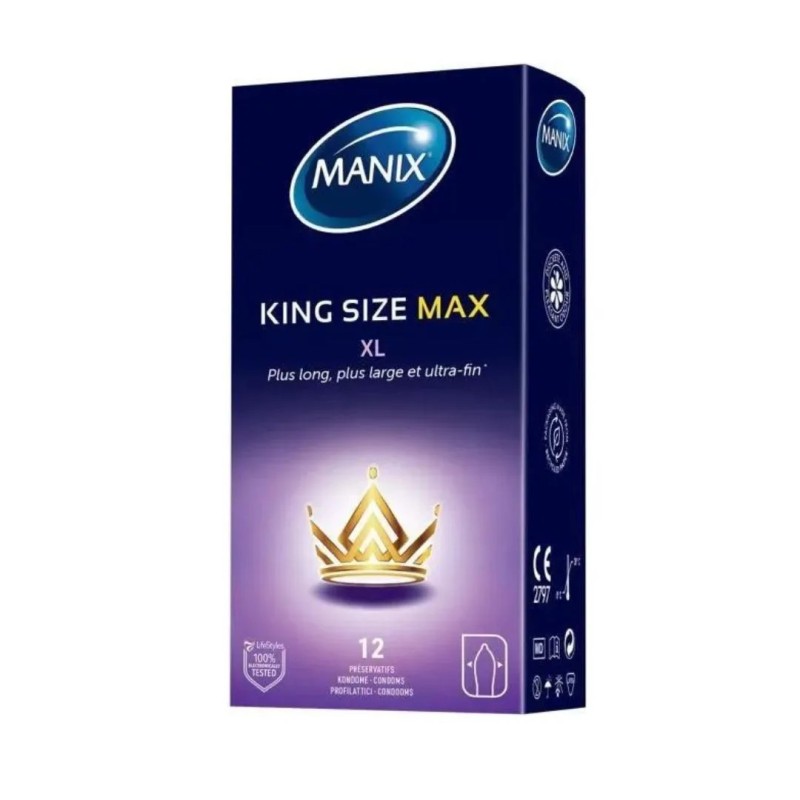 MANIX KING SIZE MAX BOITE DE 12 MANIX KING SIZE MAX BOITE DE 12