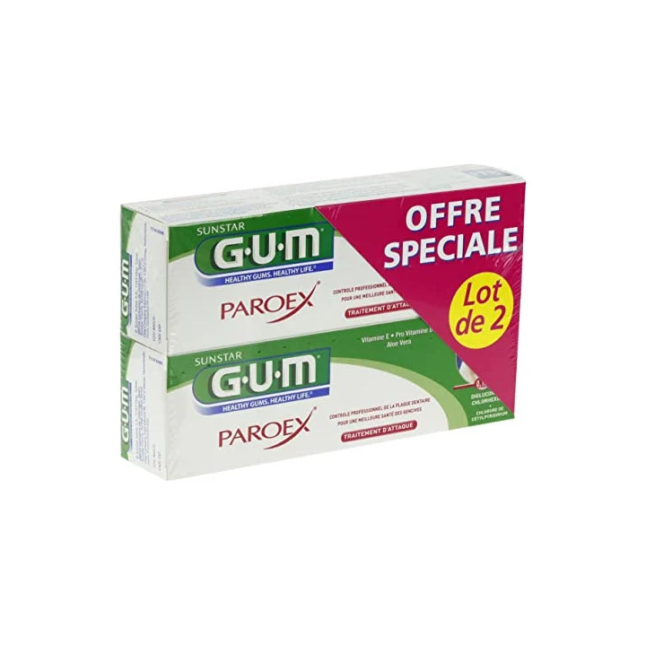 GUM Coffret 2 Dentifrices Paroex - 2 x 75ml