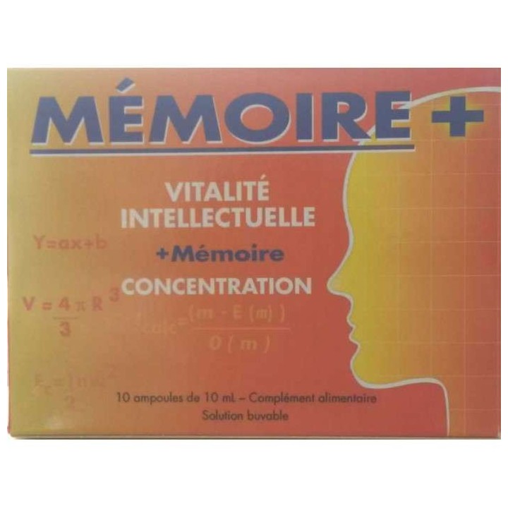 Mémoire Plus - 10 Ampoules Buvables