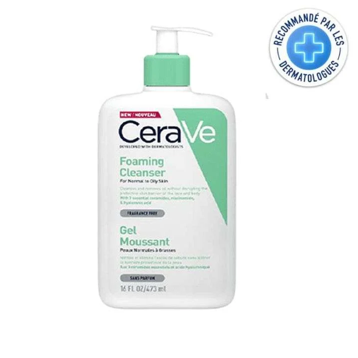 CeraVe Gel Moussant Peaux Normales à Grasses - 473ml