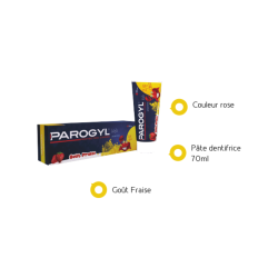 PAROGYL KIDS PATE DENTIFRICE ENFANTS GOUT FRAISE 75ML