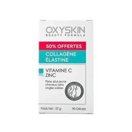 Oxyskin Collagène Élastine - 60 Gélules + 30 Gélules Offertes (Offre Spéciale)