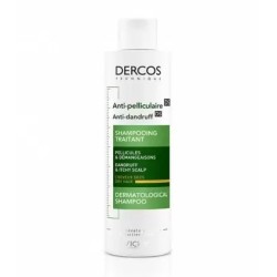 DERCOS SHAMPOOING TRAITANT ANTI-PELLICULAIRE 200ML CHEVEUX SECS