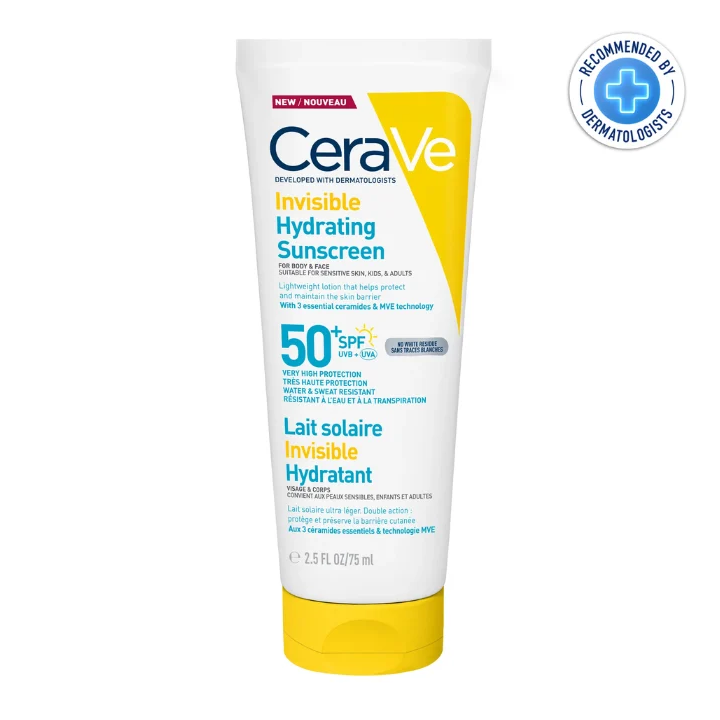 CeraVe Lait Solaire Invisible Hydratant SPF 50 - 75ml