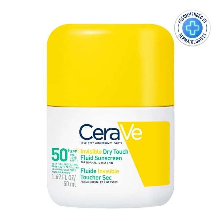 CeraVe Fluide Solaire Invisible Toucher Sec SPF 50 - 50ml