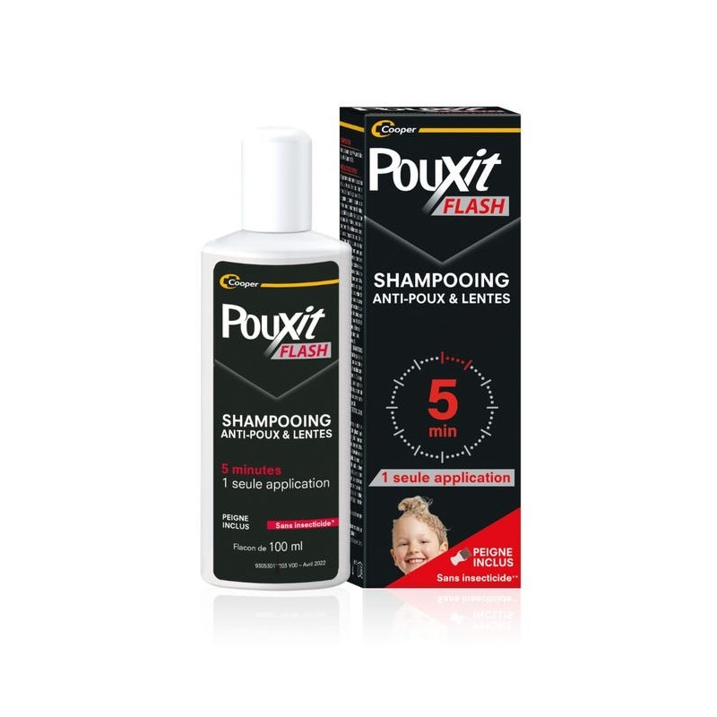 POUXIT FLASH - Shampoing Anti-Poux et Lentes - Traitement 5 minutes POUXIT FLASH - Shampoing Anti-Poux et Lentes - Traitement 5 minutes