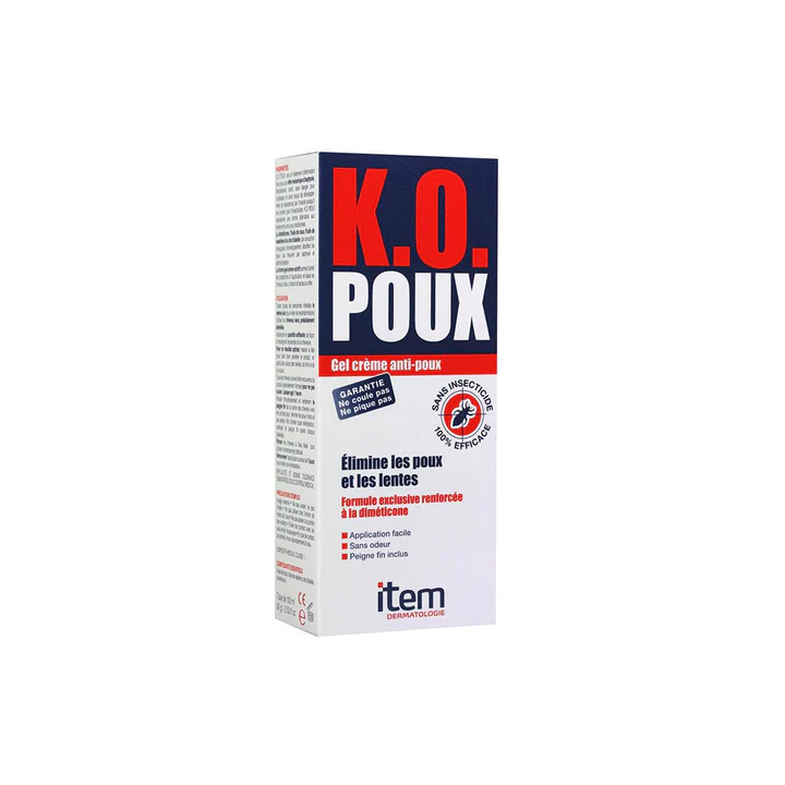 Item K.O Poux Gel Crème Anti-Poux & Anti-Lentes - 100ml