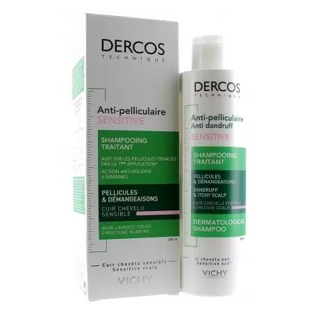 DERCOS SHAMPOOING ANTI-PELLICULAIRE SENSITIVE 200ML