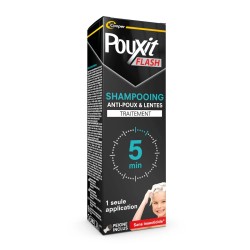 POUXIT FLASH - Shampoing Anti-Poux et Lentes - Traitement 5 minutes