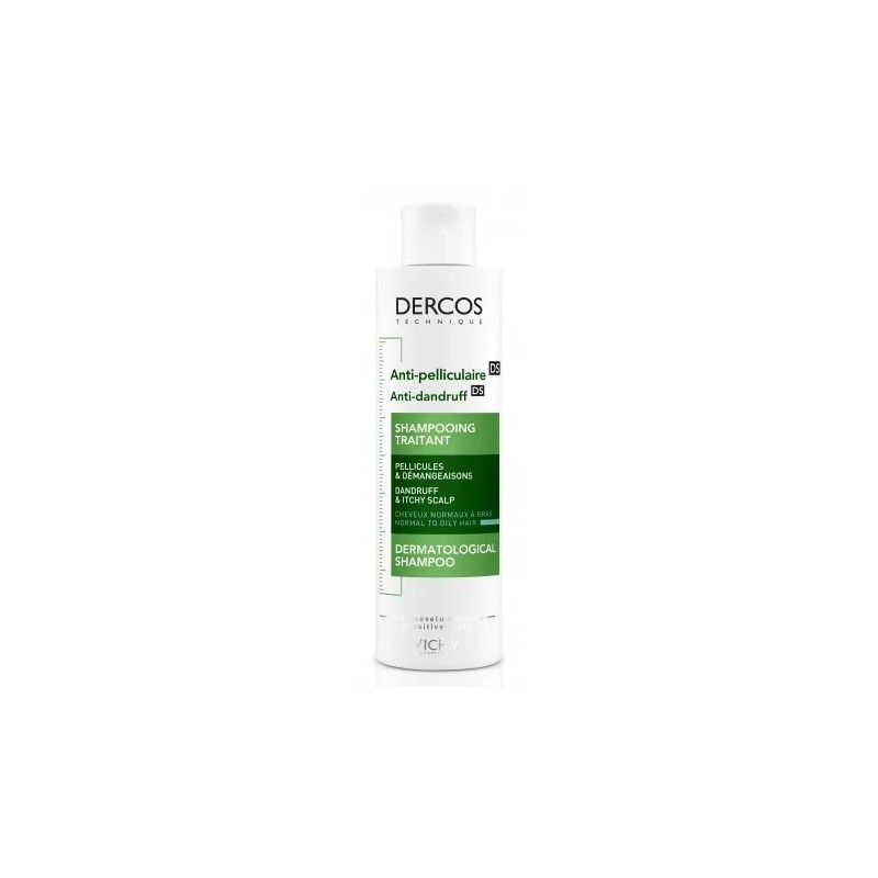 VICHY DERCOS SHAMPOOING TRAITANT ANTI-PELLICULAIRE 200ml Cheveux Gras