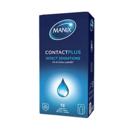 Manix Contact Plus Préservatifs Ultra-Fins (Sensations Intactes) - Boîte de 10