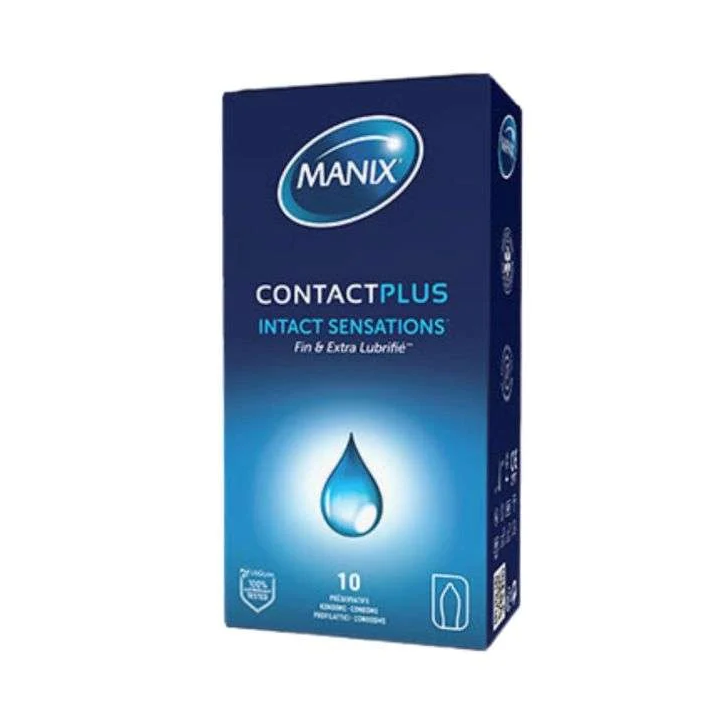 Manix Contact Plus Préservatifs Ultra-Fins (Sensations Intactes) - Boîte de 10