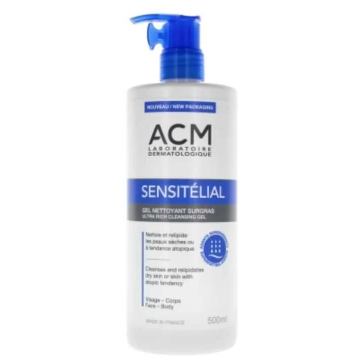 ACM Sensitelial Gel Nettoyant Surgras Visage et Corps - 500ml