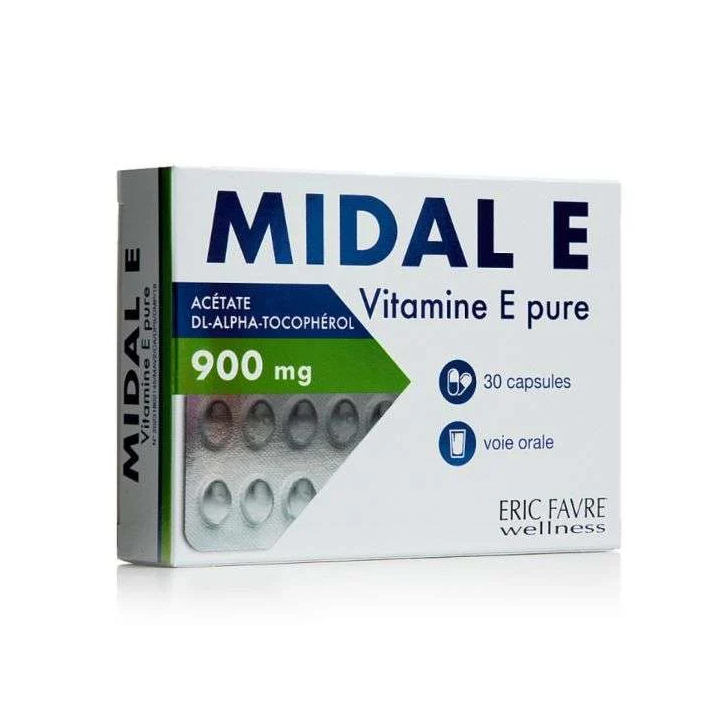 Eric Favre Midal E Vitamine E 30mg - 30 Capsules