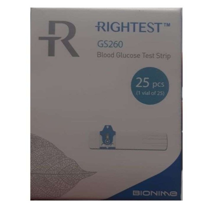Bionime Rightest GS 260 Bandelettes - 25 Pièces