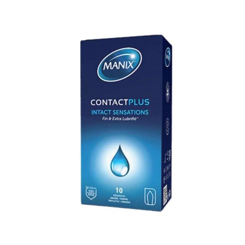 MANIX CONTACT PLUS Sensations Intactes BOITE 10 PRESERVATIFS