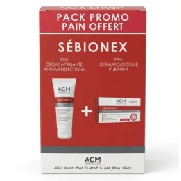 ACM Sebionex Trio Offre Spéciale : Crème Anti-Imperfections 40ml + Pain Dermatologique 100g Offert