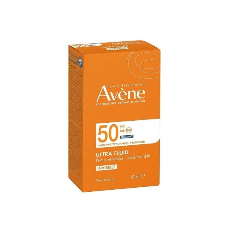 AVENE ULTRA FLUID Invisible SPF 50 BLUE LIGHT 50 ML Peau Sensible