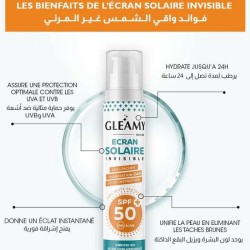 GLEAMY Ecran Solaire Invisible SPF50+ Anti Taches 50ml