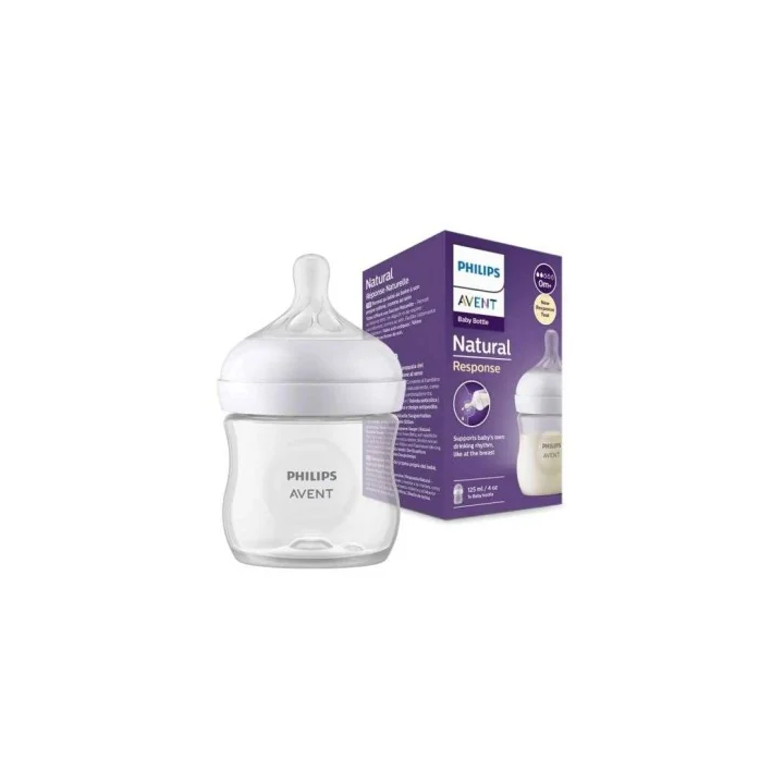 Philips Avent Biberon Natural Response 125ml / 4oz (0 Mois et +) – Débit 2
