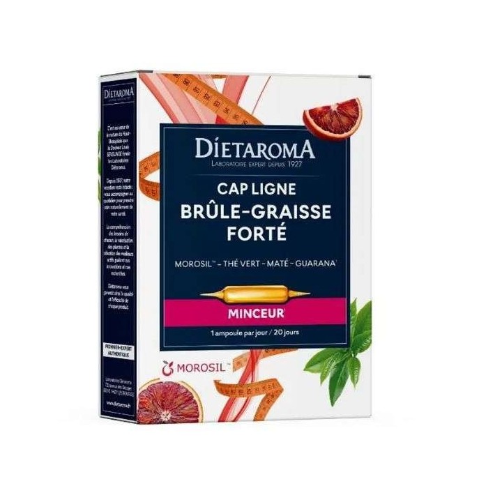 Dietaroma Cap Ligne Brûle-Graisse Forte Bio – 20 Ampoules