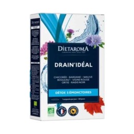 Dietaroma Drain Idéal Détox Bio 5 Émonctoires – 20 Ampoules