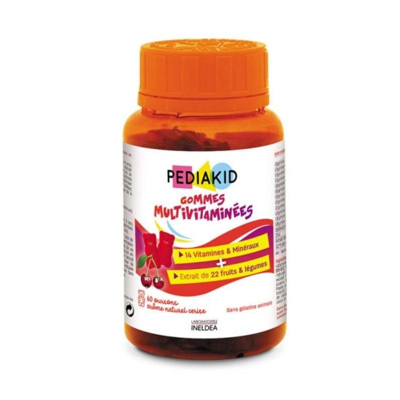 PEDIAKID GOMMES MULTIVITAMINES 60 OURSONS